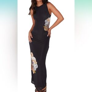 Peppermayo orchid mesh Maxi Dress